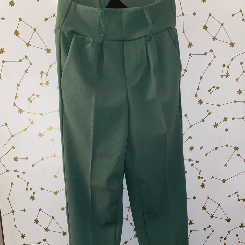 Sage green dress pants